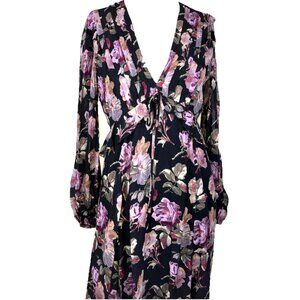 S NWT $565 The KOOPLES Does 30s Gypsy English roses Viscose Dress